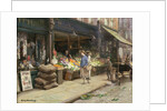 A London Street Market by Allan Douglas Davidson