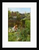 Picking Wild Flowers in the Hedgerow, 1895 by Alfred Jr. Glendening