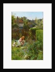Picking Wild Flowers in the Hedgerow, 1895 by Alfred Jr. Glendening