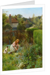 Picking Wild Flowers in the Hedgerow, 1895 by Alfred Jr. Glendening