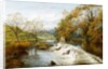 An Overflow Weir by a Mill Pond, c.1880 by English School