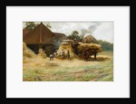 Threshing, a Scottish Farm, 1884 by James Whitelaw Hamilton