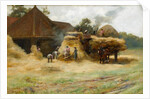 Threshing, a Scottish Farm, 1884 by James Whitelaw Hamilton