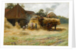 Threshing, a Scottish Farm, 1884 by James Whitelaw Hamilton