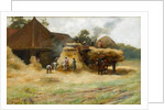 Threshing, a Scottish Farm, 1884 by James Whitelaw Hamilton