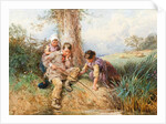 Young Anglers: No Luck Today by Myles Birket Foster