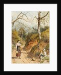 Primrose Gatherers by Myles Birket Foster