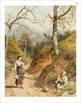 Primrose Gatherers by Myles Birket Foster
