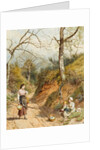 Primrose Gatherers by Myles Birket Foster