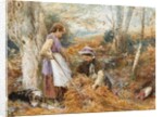 The Fern Gatherers by Myles Birket Foster