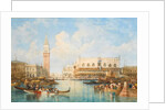 The Doge's Palace and Piazetta from the Lagoon, Venice by William Wyld