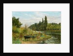 A Quiet Spot on the River Thames, 1882 by Fred Hines