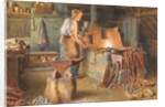 The Village Blacksmith, 1918 by Henry Spernon Tozer