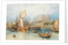 The Tower of London from the Thames by Myles Birket Foster