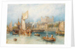 The Tower of London from the Thames by Myles Birket Foster