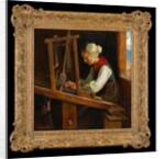 The Weaver: A Cottage Loom in the Austrian Alps, 1917 by Marianne Stokes