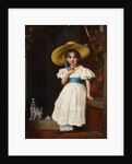 Girl in a Straw Hat, c.1840 by English School