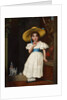 Girl in a Straw Hat, c.1840 by English School