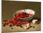 A Bowl of Cherries, c.1900 by Leon-Alfred Benoit