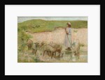 A Study for 'Sheep Pool on the South Downs' by William Edward Stott