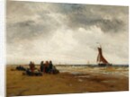 Waiting for the Fishing Boats Return, Holland by Thomas Bush Hardy