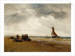 Waiting for the Fishing Boats Return, Holland by Thomas Bush Hardy