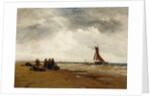 Waiting for the Fishing Boats Return, Holland by Thomas Bush Hardy