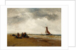 Waiting for the Fishing Boats Return, Holland by Thomas Bush Hardy