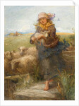 The Shepherdess by Robert Thorne-Waite