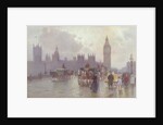 The Houses of Parliament from Westminster Bridge, c.1900 by Alberto Pisa