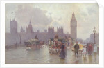 The Houses of Parliament from Westminster Bridge, c.1900 by Alberto Pisa