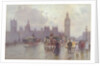 The Houses of Parliament from Westminster Bridge, c.1900 by Alberto Pisa