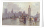 The Houses of Parliament from Westminster Bridge, c.1900 by Alberto Pisa