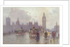 The Houses of Parliament from Westminster Bridge, c.1900 by Alberto Pisa