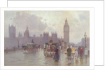 The Houses of Parliament from Westminster Bridge, c.1900 by Alberto Pisa