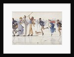 Winter Fun! A slide on Duddington Loch near Edinburgh by Charles Altamont Doyle