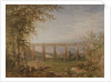 A Brick and Timber Railway Viaduct with Steam Train, 1849 by F. S. Cook