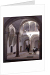 Courtyard of the Palazzo Fava, Bologna, 1874 by Heinrich Hansen