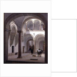 Courtyard of the Palazzo Fava, Bologna, 1874 by Heinrich Hansen