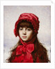 The Red Bonnet by Alexei Alexevich Harlamoff