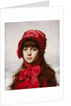 The Red Bonnet by Alexei Alexevich Harlamoff