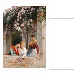 On the Terrace by Eugen von Blaas