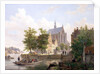 Ferry Crossing a Canal in Haarlem by Bartholomeus Johannes van Hove