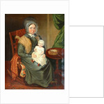 Sarah Barrett with a Child by English School