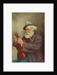 Old Man with a Violin by T. Clare