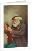 Old Man with a Violin by T. Clare