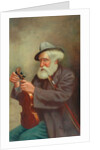Old Man with a Violin by T. Clare