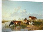Landscape with a Cattle near Wool, Dorset by Arthur Douglas Peppercorn