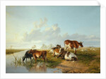 Landscape with a Cattle near Wool, Dorset by Arthur Douglas Peppercorn