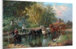 Crossing the Stream by John Frederick Herring Jnr